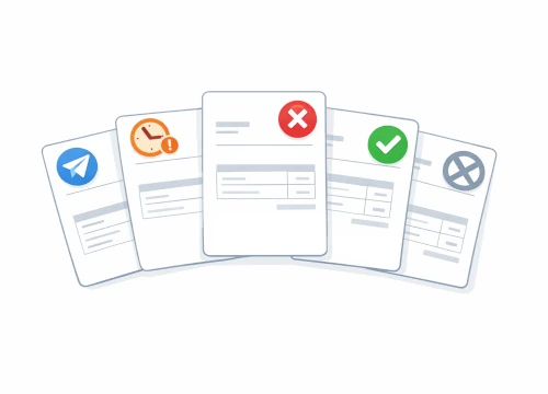 Panel des statuts des factures